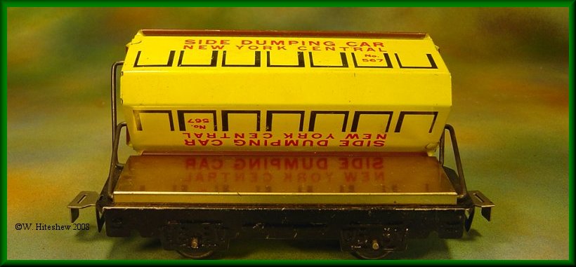 NYC Side Dump Car with Brass Plartform