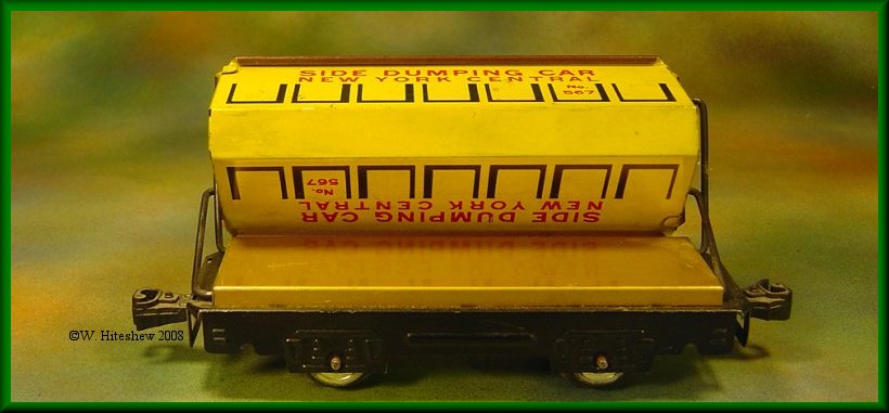 NYC Side Dump Car with Gold Plartform