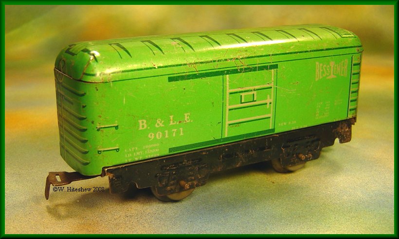 Green Bessemer Boxcar