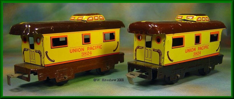 Brown Frame Union Pacific Cabooses